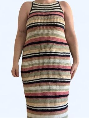 Sportsgirl XXS Knitted multicolor midi dress